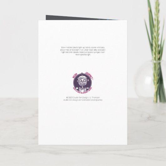 Neon Natitivity Blank Kaart (Achterkant)