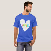 Neon Neon Hart WHT T-shirt (Voorkant volledig)