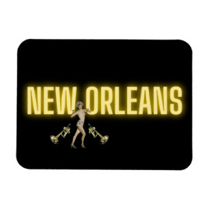 Neon New Orleans & Oude Schoonheid Magnet Magneet