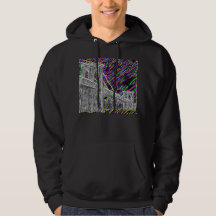 Neon new york bridge hoodie