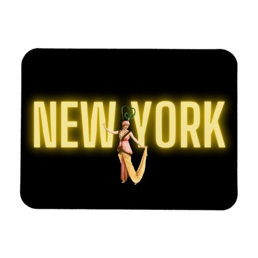 Neon New York en Beauties Magnet Magneet (Horizontaal)