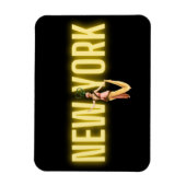 Neon New York en Beauties Magnet Magneet (Verticaal)
