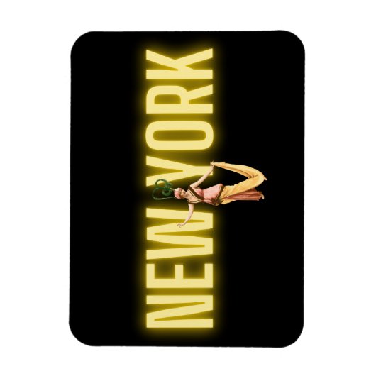 Neon New York en  Beauties Magnet Magneet (Verticaal)