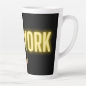 Neon New York en  schoonheden Latte Mok (Rechts)