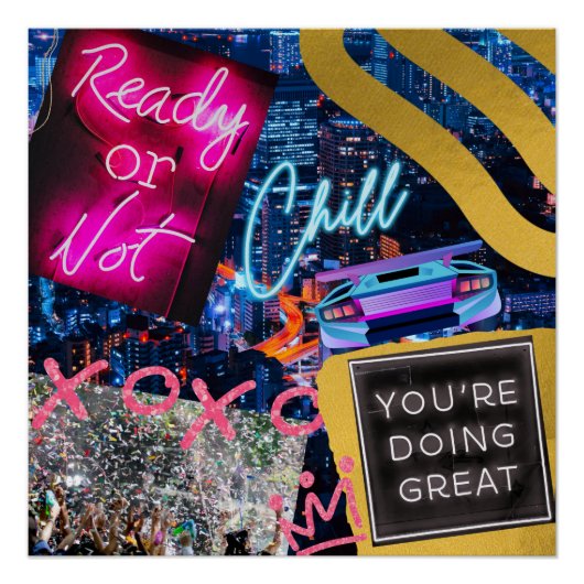 Neon New York Perfect Poster (Voorkant)