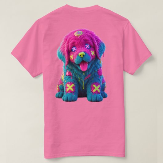 Neon Newf Smeltkous T-shirt (Design achterkant)