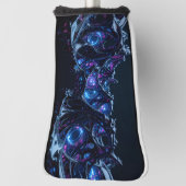 Neon Nexus: verweven techno-organische structuur Golfheadcover (Draai 90)