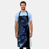 Neon Nexus: verweven techno-organische structuur Schort (Gedragen)