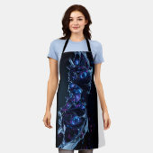 Neon Nexus: verweven techno-organische structuur Schort (Gedragen)