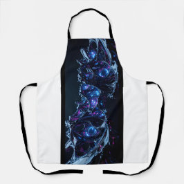 Neon Nexus: verweven techno-organische structuur Schort