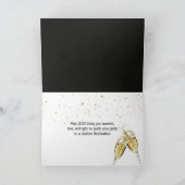 Neon Nieuwjaar Billboard Feestdagen Kaart (Binnen)