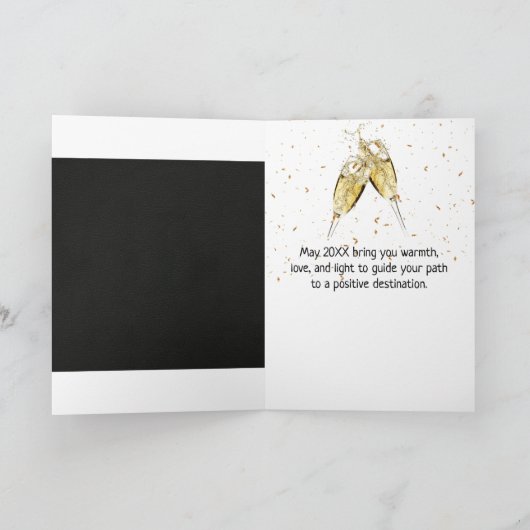 Neon Nieuwjaar Billboard Feestdagen Kaart (Binnen)