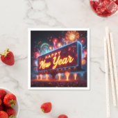 Neon Nieuwjaar Billboard Servet (Insitu)