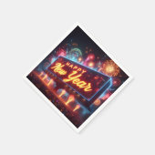 Neon Nieuwjaar Billboard Servet (Hoek)