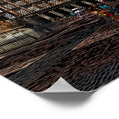 Neon Night Art van Madrid Poster (Hoek)