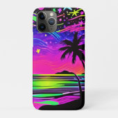 Neon Night Beachscape Case-Mate iPhone Case (Achterkant)