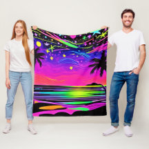 Neon Night Beachscape