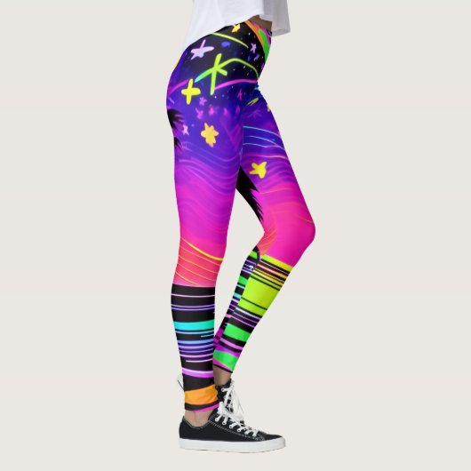 Neon Night Beachscape Leggings (Rechts)