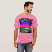 Neon Night Beachscape T-shirt (Voorkant volledig)