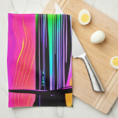 Neon Night Beachscape Theedoek (Quarter Fold)