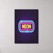Neon Night Canvas Afdruk (Voorkant)