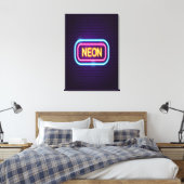 Neon Night Canvas Afdruk (Insitu (Slaapkamer))