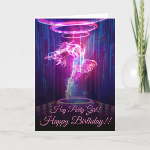 Neon Night Club Dancer Kaart