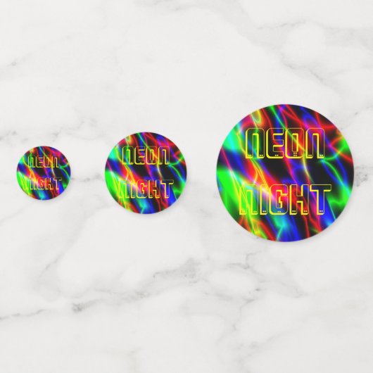 Neon Night Confetti (Achterkanten)
