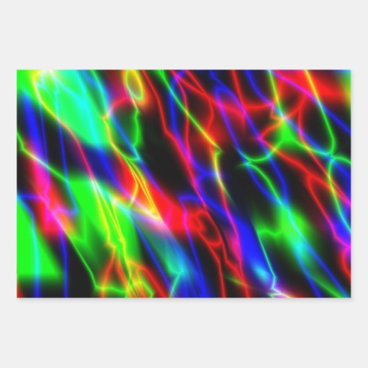 Neon Night Inpakpapier Vel (Voorkant 3)