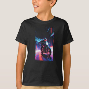 Neon Night Motorrit Grafische T-shirt