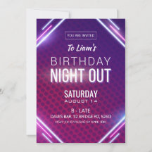 Neon Night Out Birthday