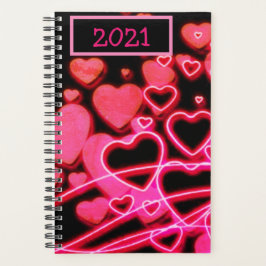 "Neon Night Party" - Harten en liefde Planner