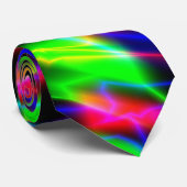 Neon Night Stropdas (Opgerold)