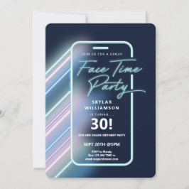 Neon Nightlife Vibe Online Group Video Chat Party Kaart