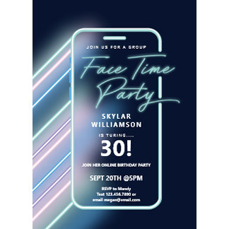 Neon Nightlife Vibe Online Group Video Chat Party Kaart