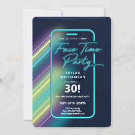 Neon Nightlife Vibe Online Group Video Chat Party Kaart