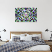 Neon Nights 2 Uitgerekte Canvas Print (Insitu (Slaapkamer))