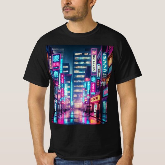Neon Nights Tokyo Dreams T-shirt (Voorkant)