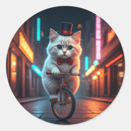 Neon Nights, Vluchten naar Feline Ronde Sticker
