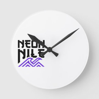 NEON NILE Wave Logo Wandklok