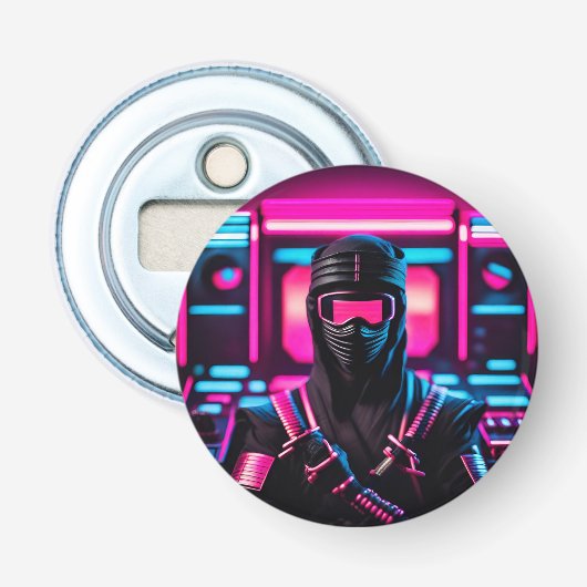 neon ninja button flesopener (Voorkant)