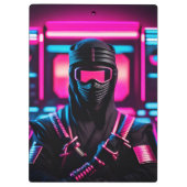 neon ninja klembord (Achterkant)