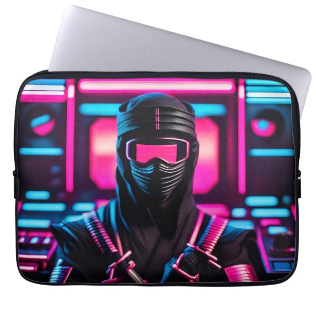 neon ninja laptop sleeve (Voorkant)