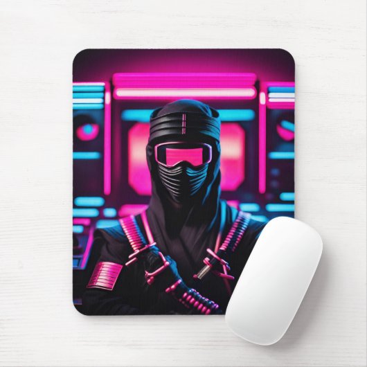 neon ninja muismat (Met muis)