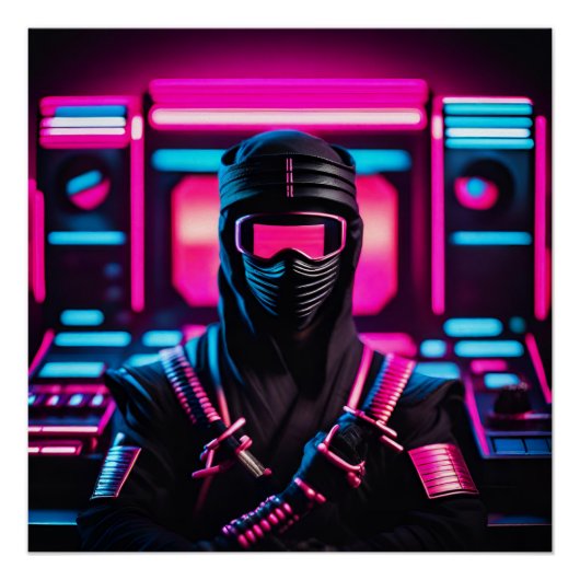 neon ninja perfect poster (Voorkant)