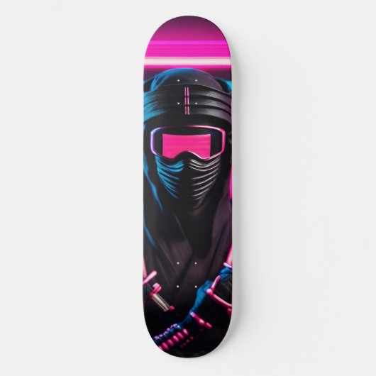 neon ninja persoonlijk skateboard (Voorkant)