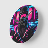 neon ninja ronde klok (Hoek)