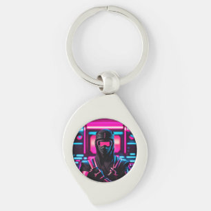 neon ninja sleutelhanger