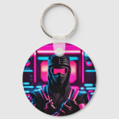neon ninja sleutelhanger (Achterkant)