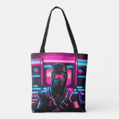 neon ninja tote bag (Achterkant)